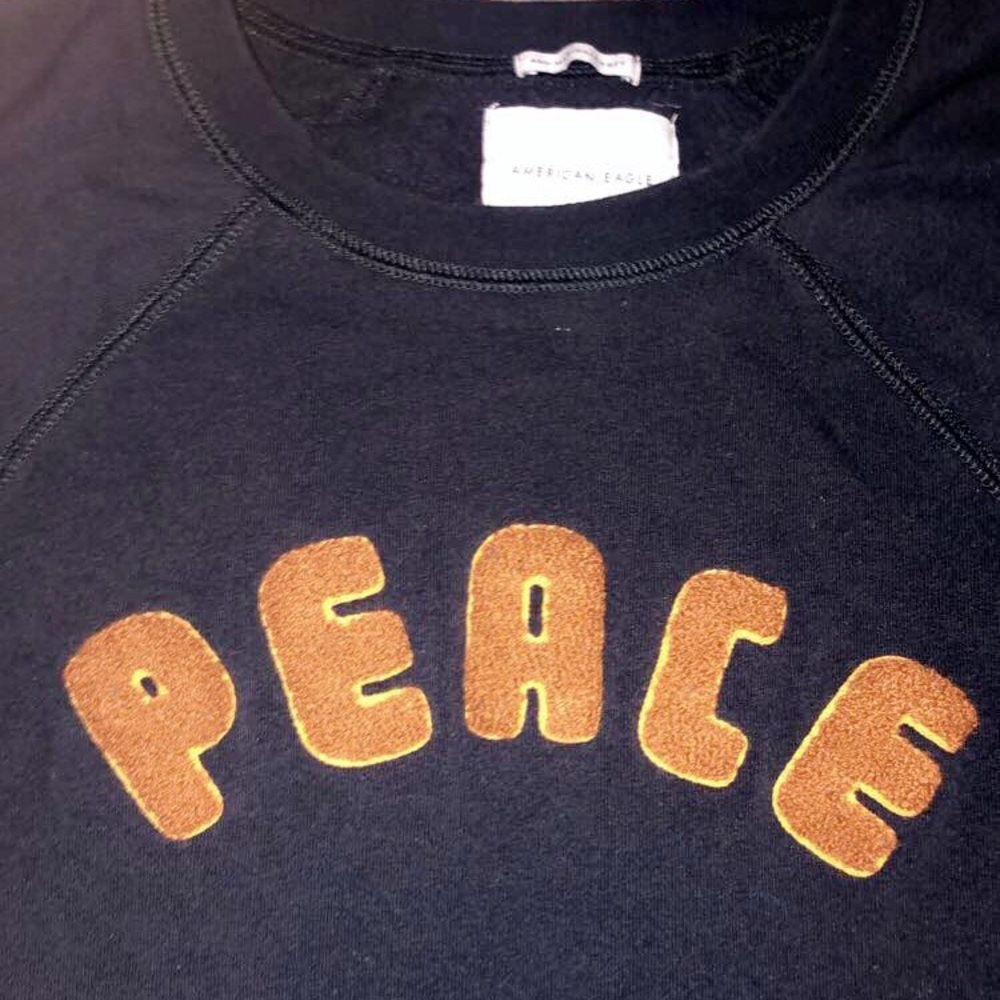 Navy blue American Eagle crewneck sweatshirt